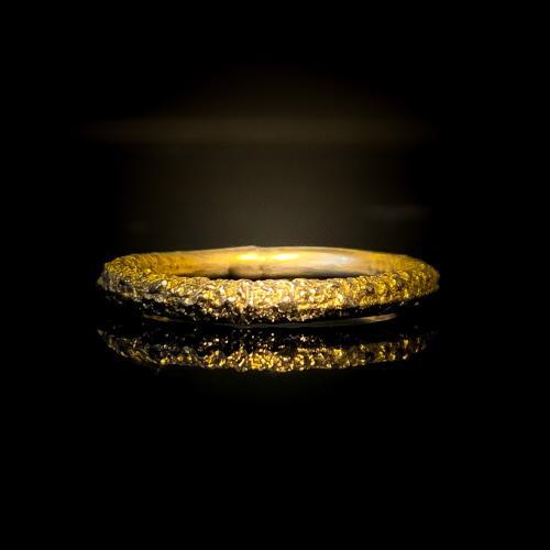 Anthozoa Textured Silver or Gold Band Gold Wedding Band by SeragaEngland 1500px (5)