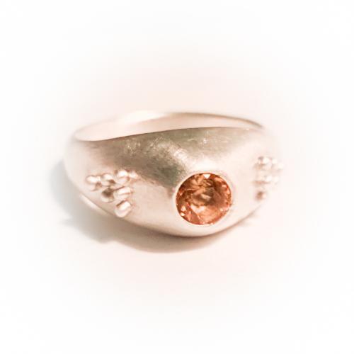 Citrine Ring in Etruscan Style in Sterling Silver or Gold Citrine Ring in Etruscan Style in Sterling Silver or Gold