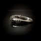 Granulated Silver Sapphire Ring by SeragaEngland