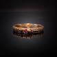 Ruby Set in Gold Wedding Ring for women by SeragaEngland