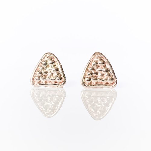 EGYPTIAN PYRAMID TRIANGLE STUD EARRINGS IN SILVER OR GOLD by SeragaEngland SE2489-06 EGYPTIAN PYRAMID TRIANGLE STUD EARRINGS IN SILVER OR GOLD by SeragaEngland SE2489-06