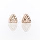 EGYPTIAN PYRAMID TRIANGLE STUD EARRINGS IN SILVER OR GOLD by SeragaEngland SE2489-06