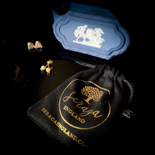 ETRUSCAN STUD EARRINGS IN SILVER OR GOLD by SeragaEngland by SeragaEngland SE6475-24 ETRUSCAN STUD EARRINGS IN SILVER OR GOLD by SeragaEngland by SeragaEngland SE6475-24