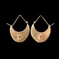 SE9952 Sunburst Prong Set Ruby Hoop Earrings in Silver or Gold 1000px 72dpi black background