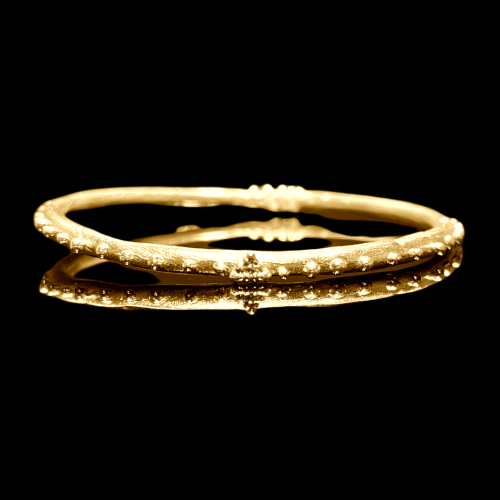 EGYPTIAN PYRAMID RUSTIC BANGLE IN SILVER OR GOLD by SeragaEngland SE4854 4 EGYPTIAN PYRAMID RUSTIC BANGLE IN SILVER OR GOLD by SeragaEngland SE4854 4