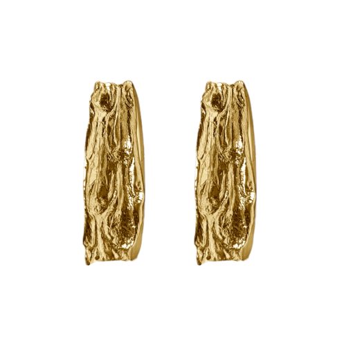 Pinetum Hoop Earrings in Silver or Gold by SeragaEngland Pinetum Hoop Earrings in Silver or Gold by SeragaEngland