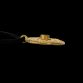 18ct Gold Ra Pendant with Australian Teal Parti Sapphire SeragaEngland SE8271 8