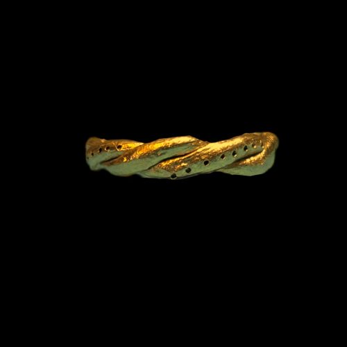 18ct Gold Romano Egyptian Inspired Woven Gold Ring SE4198 2 18ct Gold Romano Egyptian Inspired Woven Gold Ring SE4198 2