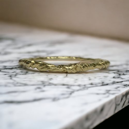 Ancient Celtic Style Twisted Organic bangle in Silver or Gold by SeragaEngland SE1475 e Ancient Celtic Style Twisted Organic bangle in Silver or Gold by SeragaEngland SE1475 e