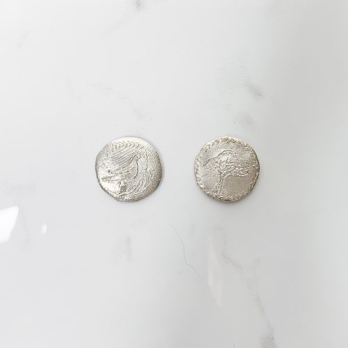 Bird of Peace & Tree Organic Stud Earrings in Silver or Gold SeragaEngland SE2161-6 Bird of Peace & Tree Organic Stud Earrings in Silver or Gold SeragaEngland SE2161-6