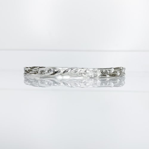 Organic Pinetum Bangle in Silver or Gold SeragaEngland SE4117-3 Organic Pinetum Bangle in Silver or Gold SeragaEngland SE4117-3