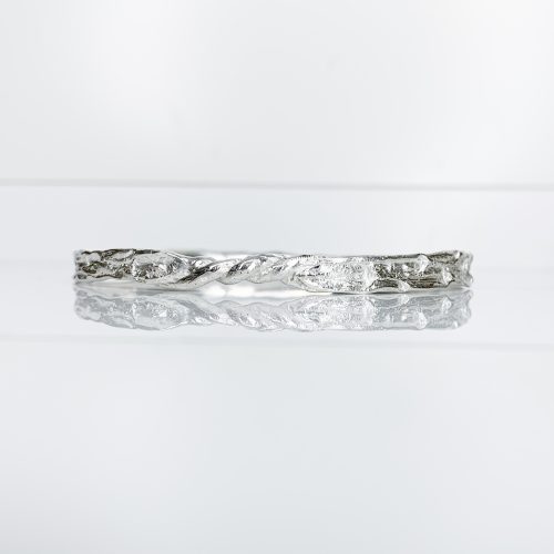 Organic Pinetum Bangle in Silver or Gold SeragaEngland SE4117-4 Organic Pinetum Bangle in Silver or Gold SeragaEngland SE4117-4