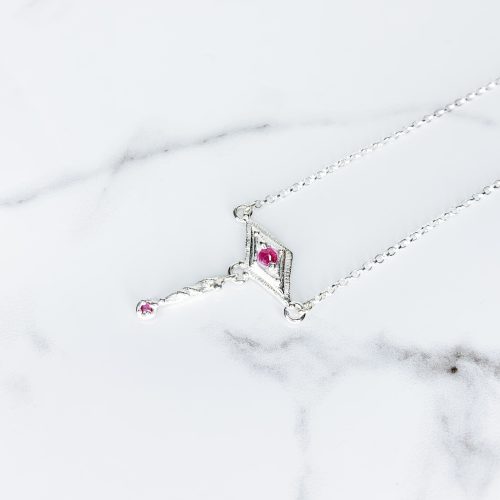 Patterned Passion Pendant of Power with Ruby in Silver SE8782 SeragaEngland-2 Patterned Passion Pendant of Power with Ruby in Silver SE8782 SeragaEngland-2