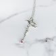Rising Power Bird of Peace Carrying a Ruby Pendant in Silver SeragaEngland-1