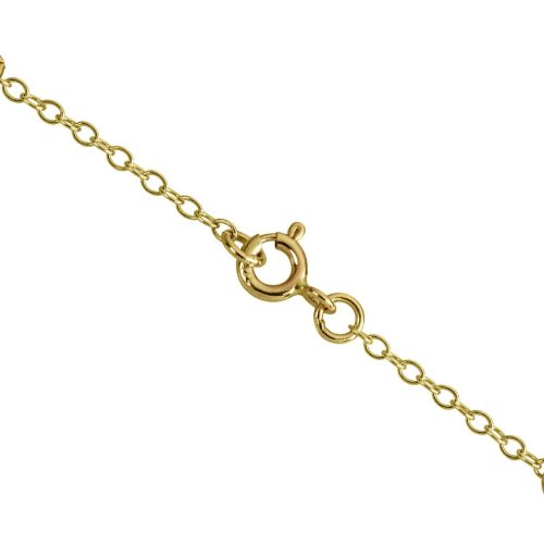 18ct White Gold 1.7mm Trace Safety Chain For Necklet With Bolt Ring